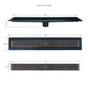 Linear Shower Drain Mission Grate 24