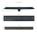 Linear Shower Kit 42” x 61”(Oil Rubbed Bronze Mission Style) - KBRS - ShowerBase.com