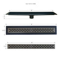 Linear Shower Kit 42” x 61” (Oil Rubbed Bronze Oval Style) - KBRS - ShowerBase.com