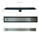 Linear Shower Drain Mission Grate 60