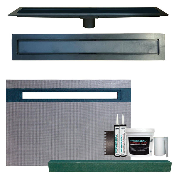 42” x 61” Linear Shower Kit - KBRS - ShowerBase.com